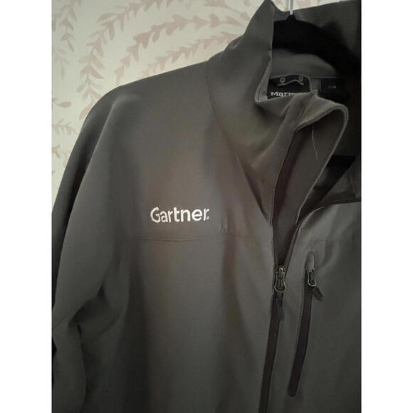 FALL CLEARANCE EUC Marmot Lightweight Gray Jacket with Gartner Logo M MED - Picture 7 of 9